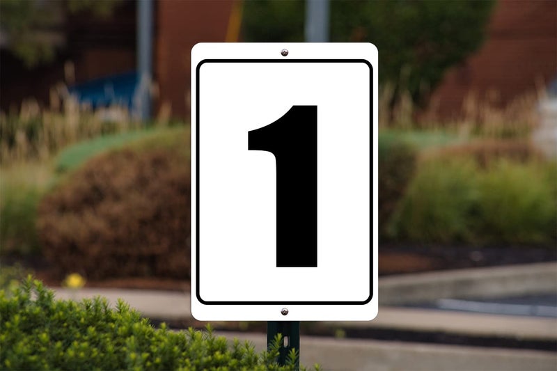 The King Kush Numbered Sign 1 | 8 x 12 Aluminum Outdoor/Indoor Sign/Area Marker, Curbside Number (1) - Image 3